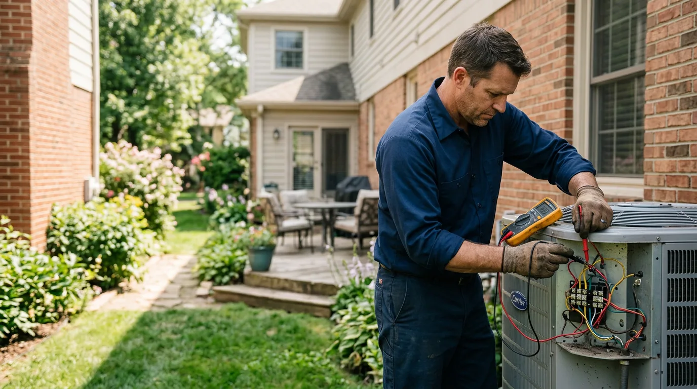 HVAC technician working near Millersville, PA
